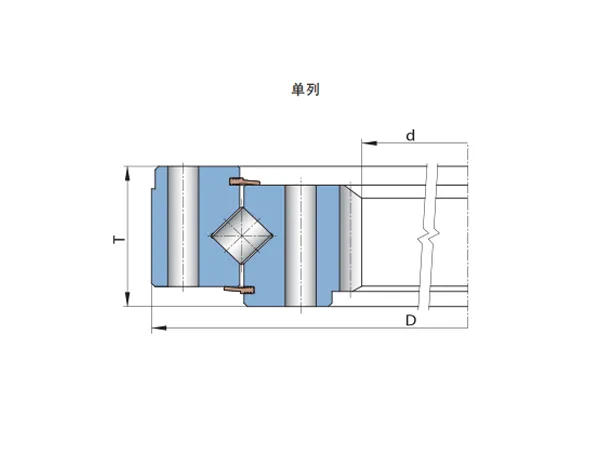 交叉滚子回转支撑轴承-带内齿-特殊